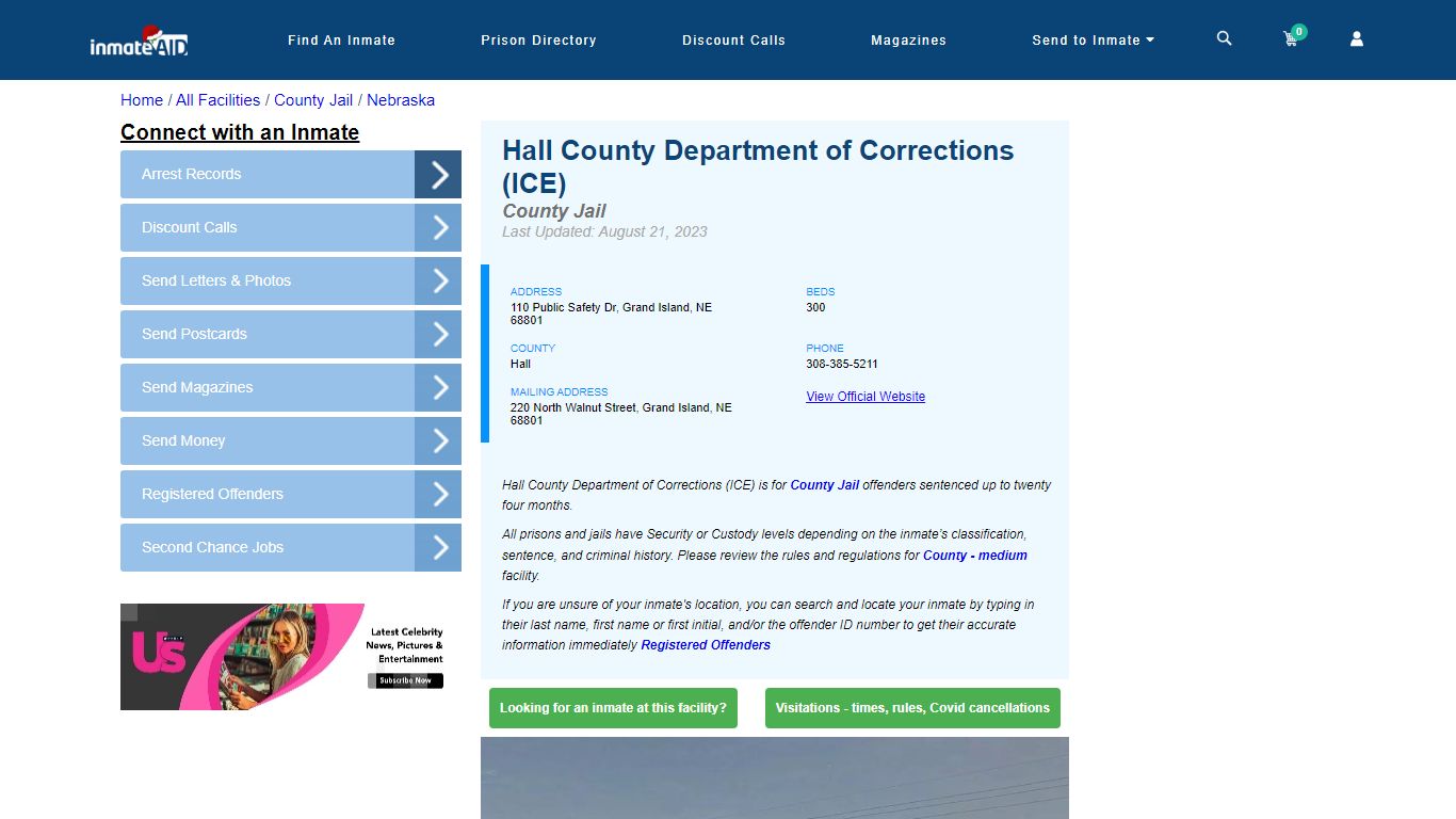 Hall County Department of Corrections (ICE) - Inmate Locator - Grand ...